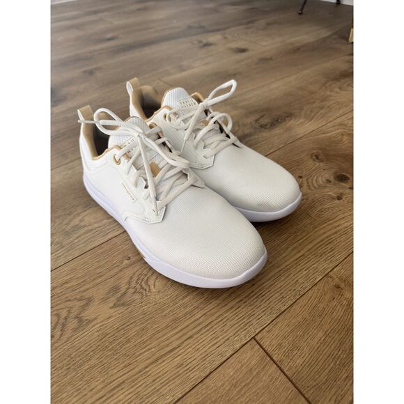 TRAVIS MATHEW 8.5 The Daily Pro Hybrid white gum golf shoe Tennis Lace sneaker